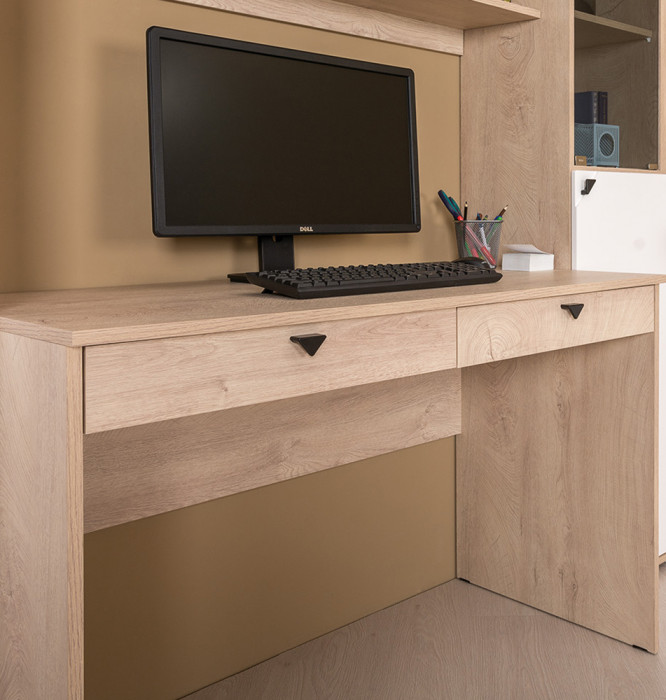 КР100 Бостон № 26, цвет дуб эндгрейн элегантный/фасады МДФ милк рикамо софт, 13.155+12.69+10.51+13.155, ШхГхВ 192,4х57,2х194,4 см.