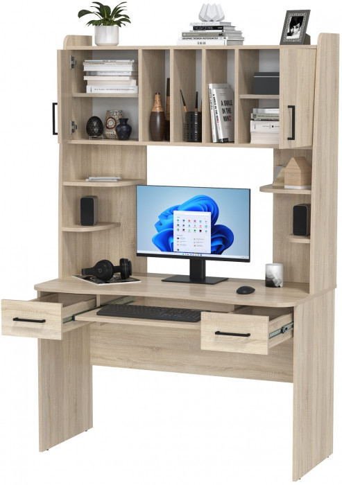 Стол рабочий 6-0604дубсон Бета, дуб сонома