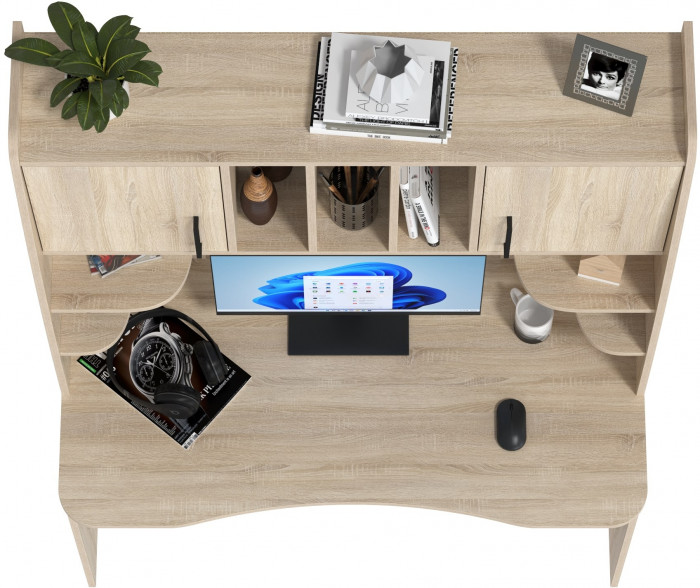 Стол рабочий 6-0604дубсон Бета, дуб сонома