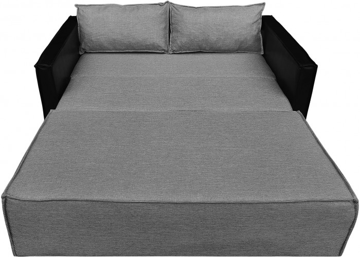 Диван-кровать Барон 120, аккордеон, 120х200, рогожка, серый