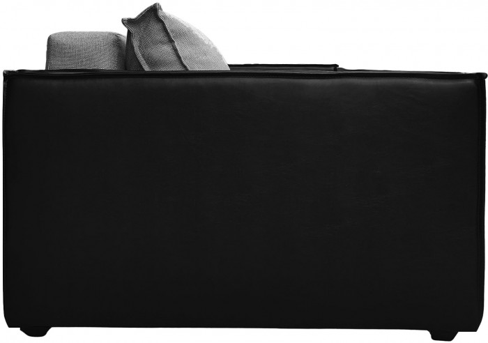 Диван-кровать Барон 120, аккордеон, 120х200, рогожка, серый