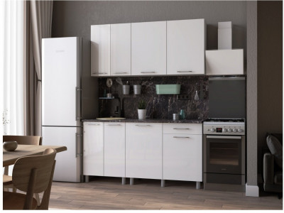 Кухонный гарнитур Танго 1,6м Белый