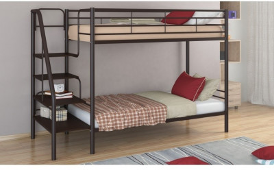 Двухъярусная кровать Толедо 90х190, коричневый / Венге