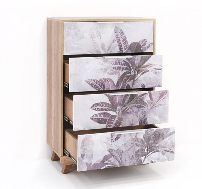 Комод "Мегаполис" КМ-02 Дуб каньон/фотопечать "Бали"