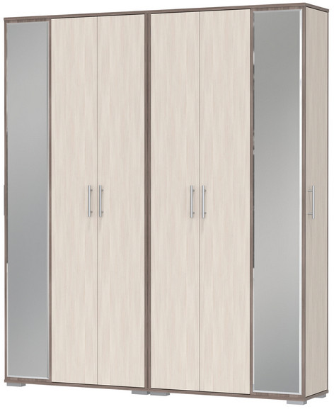 Две прихожих Домино-мини 2-3421бод.тем/св, цвет бодега тёмный/бодега светлый, ШхГхВ 176х36х202 см.