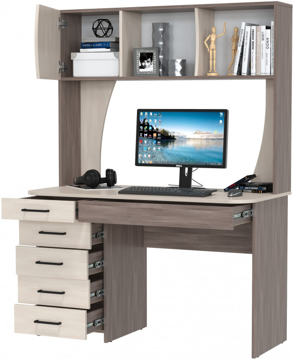 Стол рабочий 6-0606бод.тем/св Сигма, бодега тёмный/бодега светлый