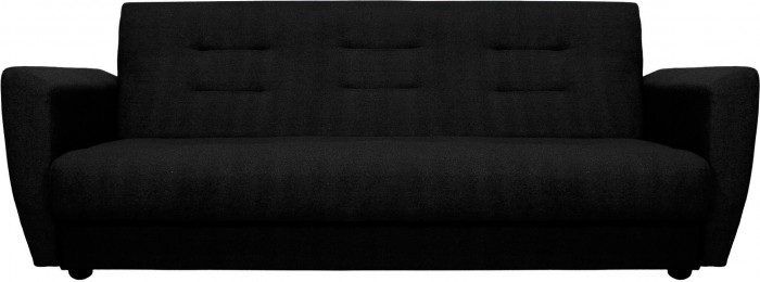 Диван Лира 140 черный ППУ