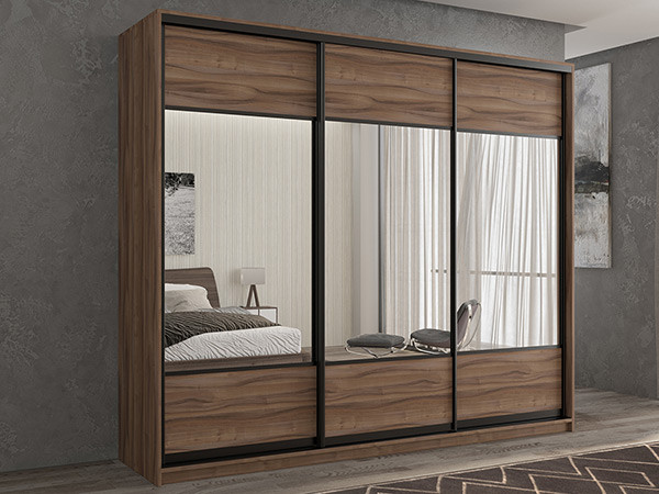 Шкаф-купе Кааппи 6 Орех Тьеполло 240х45х230 см