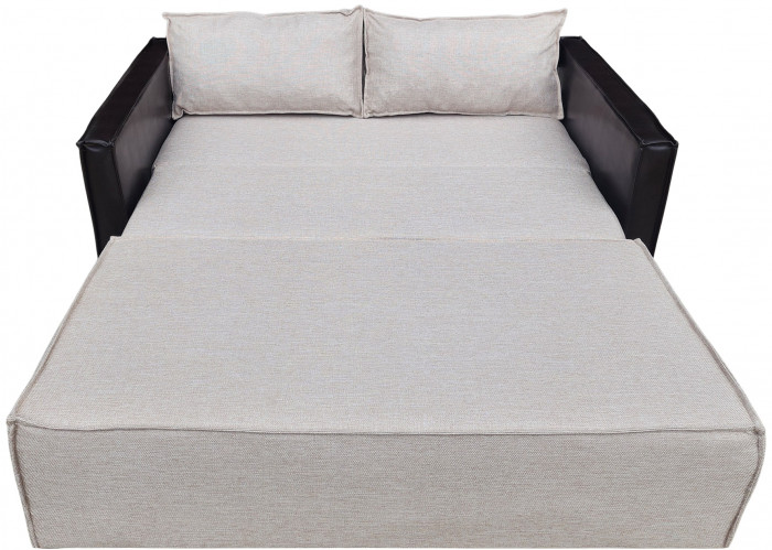 Диван-кровать Барон 120, аккордеон, 120х200, рогожка, бежевый