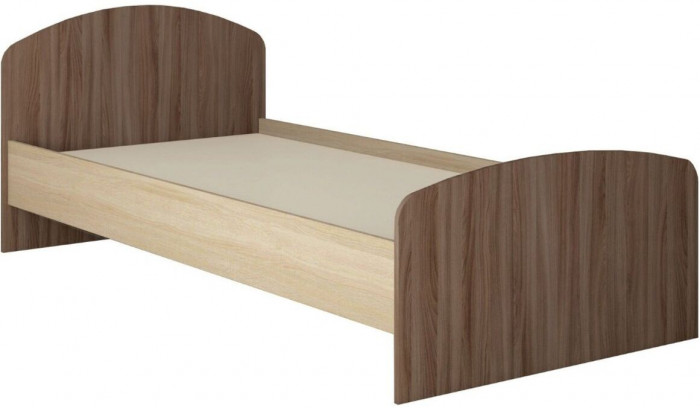 Орион Кровать 90, ясень шимо/дуб сонома