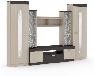 Рио 25 стенка ТВА Бодега Темный / Светлый