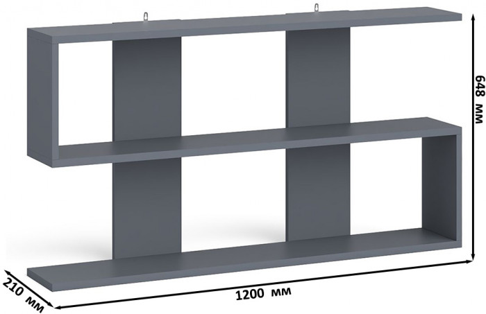 Мори Стол компьютерный МС-16 правый + Тумба МА900.1 + Полка 1200, цвет графит/белый, ШхГхВ 214,8х84,9х209,6 см., НЕ универсальная сборка