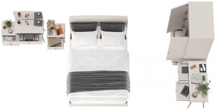 Афина Спальня 27-1400, кашемир серый