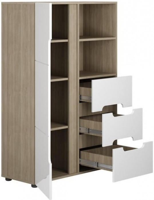 Палермо-3_Ю ШК-019 Шкаф 1-створчатый комбинированный