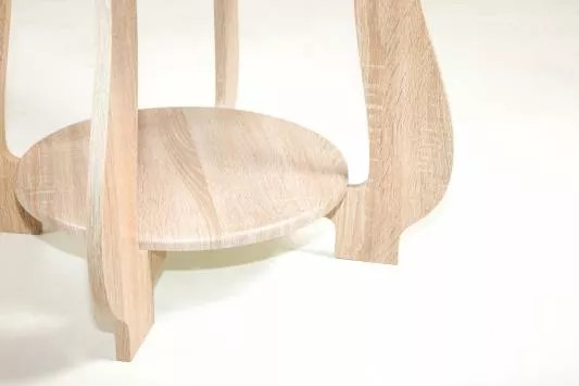 Стол журнальный СЖ-24 с рисунком Р-1/дуб сонома