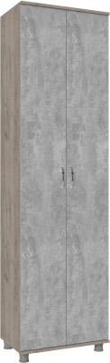 Шкаф платяной Микс-Арт, Дуб крафт серый/Цемент