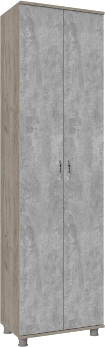 Шкаф платяной Микс-Арт, Дуб крафт серый/Цемент