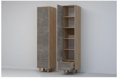 Эго Пенал П-1 НГ (Камень Темный/Дуб Крафт Золотой)