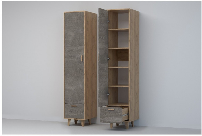 Эго Пенал П-1 НГ (Камень Темный/Дуб Крафт Золотой)