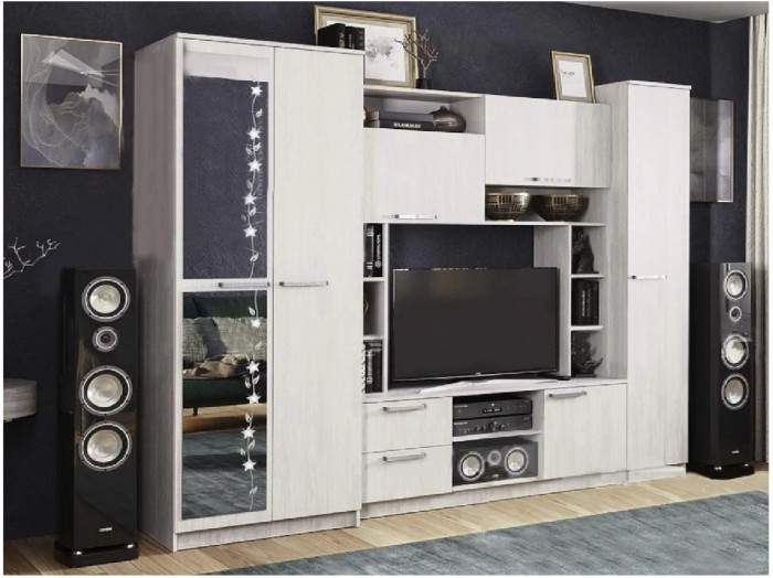 Гостиная Флора ЛДСП (Сандал светлый)