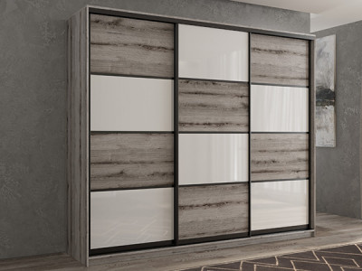 Шкаф-купе Кааппи 14 Эвок Окаменелый 250х45х230 см