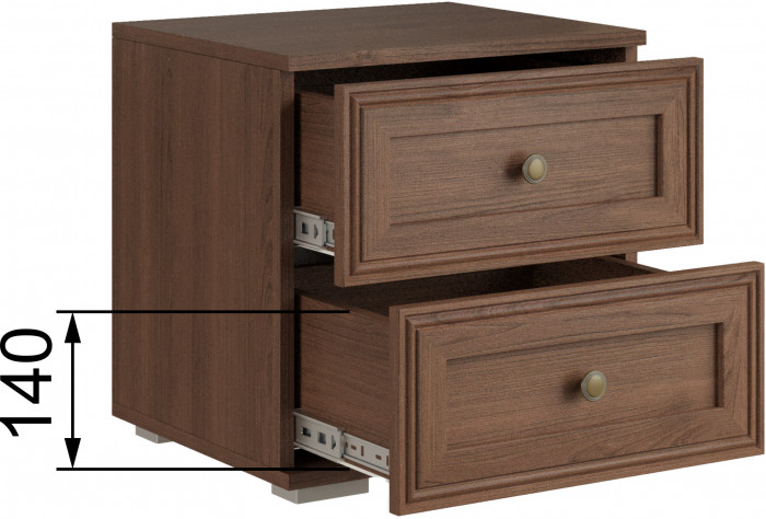 Модульная спальня Ричард, набор 1, Орех донской