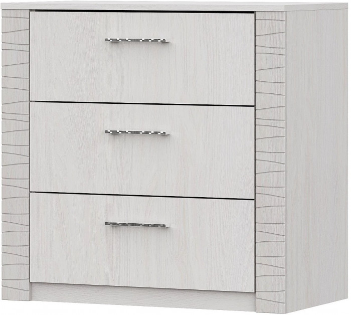 Гамма 20 Комод (3 ящика) Серия №4 Ясень анкор  светлый / Сандал светлый