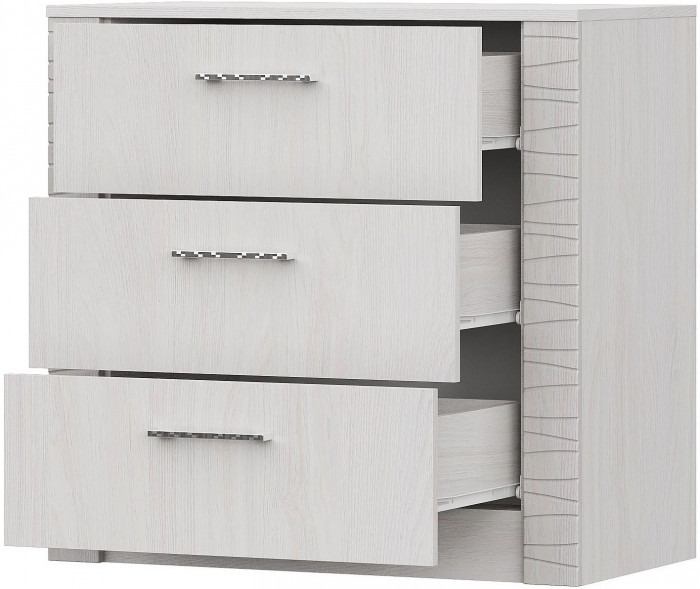 Гамма 20 Комод (3 ящика) Серия №4 Ясень анкор  светлый / Сандал светлый