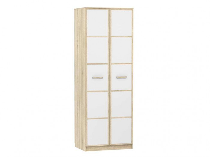 Шкаф для одежды НМ 014.07 «Фанк» Дуб сонома/белый скандинавский