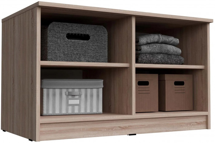 Челси Антресоль-тумба универсальная (Графит, Графит)