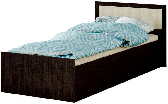 "Фиеста" кровать 0,9м LIGHT (1050х750х2032) венге/лоредо