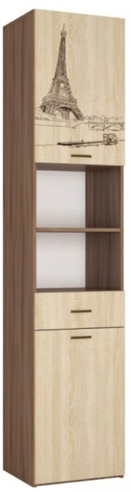 Орион Пенал с ящиками ясень шимо/дуб сонома