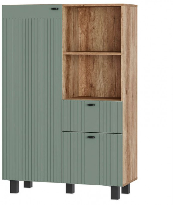 "Олива" ШК-16 шкаф Дуб каньон/Эвкалипт софт MF12