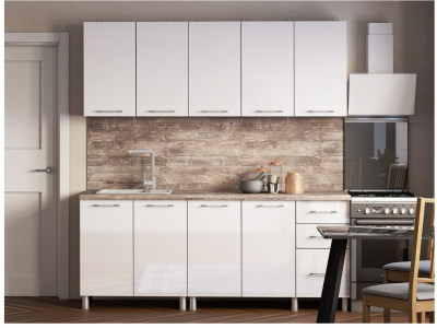 Кухонный гарнитур Танго 2,0м Белый