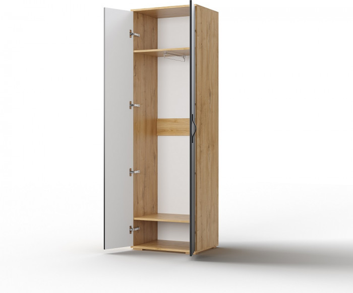 Шкаф для одежды "Элана" - Аляска/Дуб артизан