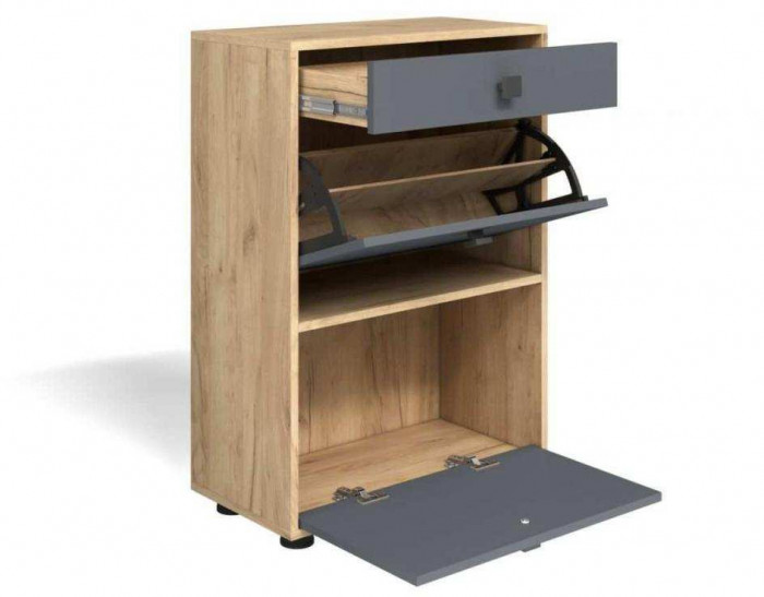 Прихожая мини-лайт компл. 4 дуб крафт/графит