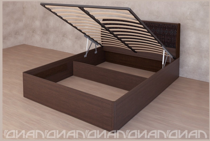 Кровать Кэт-4 арт.033 с подъёмным механизмом 160*200 (Венге)
