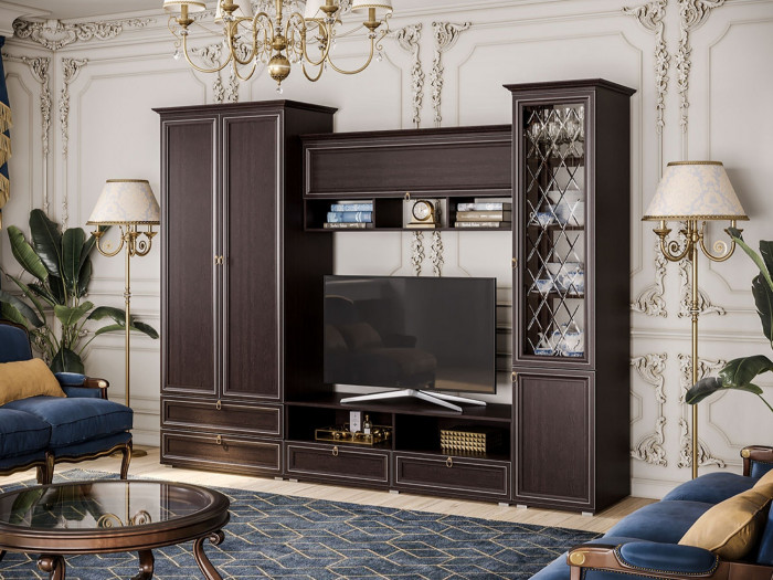 Модульная гостиная Престиж 2 (Сандал светлый)