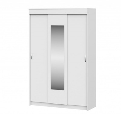 шкаф-купе Бассо белый/белый