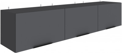 Полка навесная Мадрид ПН-3 (1,8) графит серый