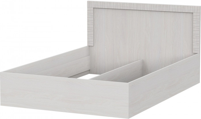 Гамма 20 Кровать двойная (универсальная 1,4х2,0) Серия №4 Ясень Анкор светлый / Сандал светлый