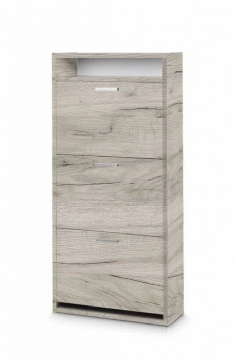 Обувница Комфорт К-3 Дуб Крафт серый