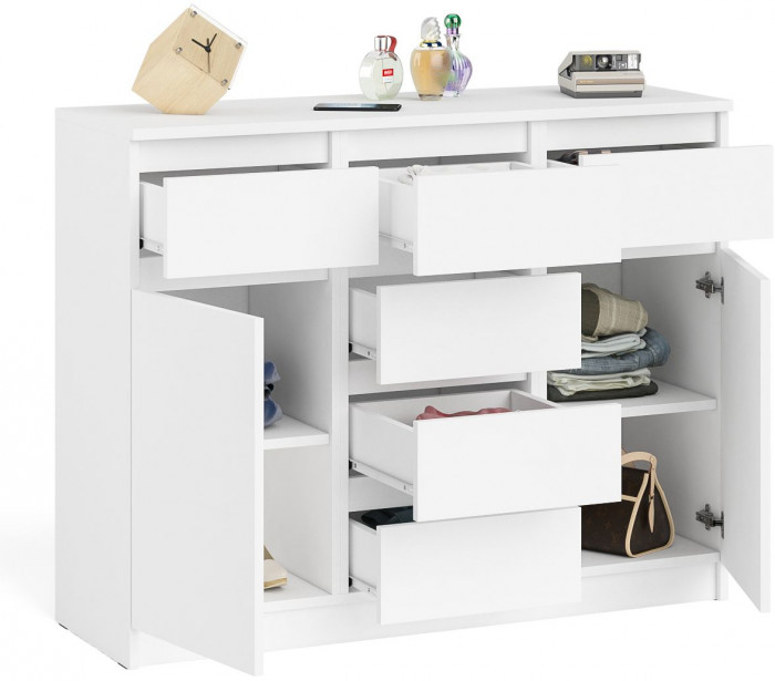 Мори Комод МК1200.4, цвет белый, ШхГхВ 120,4х41х94 см.