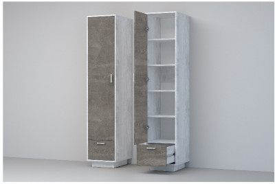 Эго Пенал П-1 ПД (Камень Темный/Бетон Светлый)