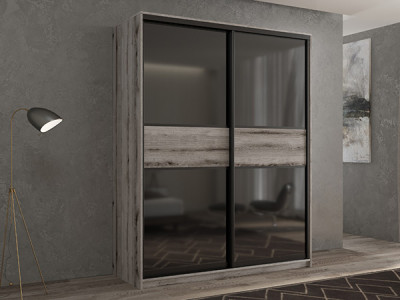 Шкаф-купе Кааппи 12 Эвок Окаменелый 100х45х230 см