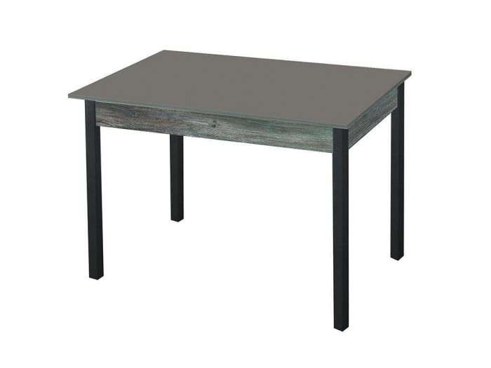 Альфа фотопечать стол обеденный раздвижной / графит/пасадена/черный