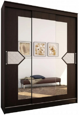 Николь Шкаф-купе 3 (Венге / Лиственница светлая)