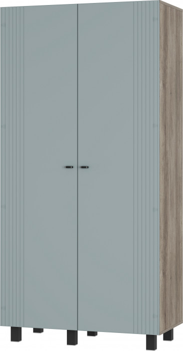 Шкаф 2-х створчатый "Олива" ШК-03 Дуб каньон/МФ11 Шарли бриз