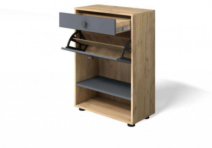 Прихожая мини-лайт компл. 6 дуб крафт/графит