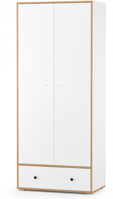Вуди Компоновка № 28, цвет белый премиум/дуб крафт золотой, ШхГхВ 306х52,7х205 см., универсальная сборка